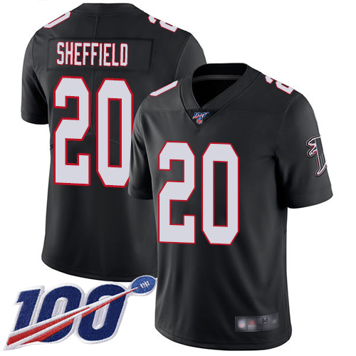 Atlanta Falcons Limited Black Men Kendall Sheffield Alternate Jersey NFL Football 20 100th Season Vapor Untouchable
